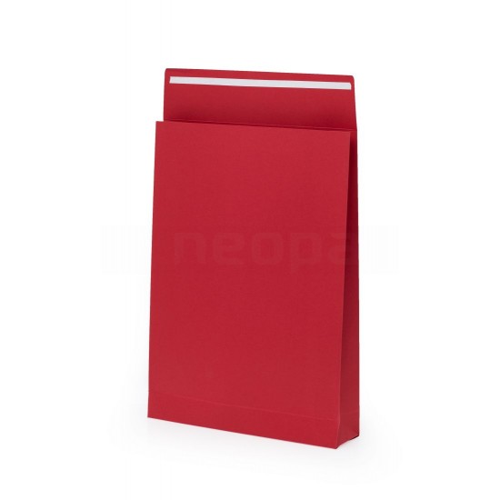 Koperty kartonowe 320x450x80mm Czerwone 220g 10szt