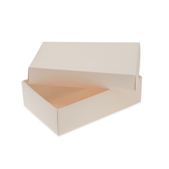 Pudełka ozdobne z przykrywką L Białe