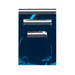 Woreczki Metalizowane 320x430+50mm Niebieskie