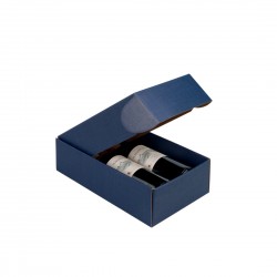 Pudełko K-882 na wino podwójne Niebieskie