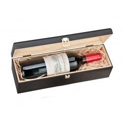 Drewniane pudełko na wino K-981 EX Czarne