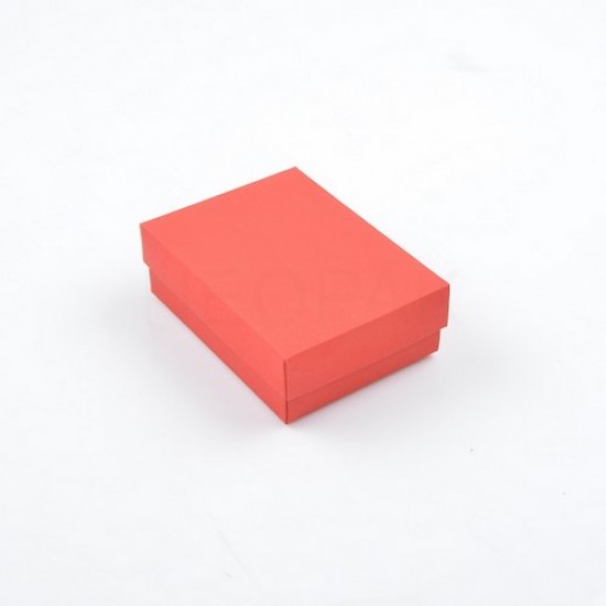 Pudełka ozdobne z przykrywką L Czerwone