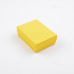 Karton ozdobny dwuczęściowy S Żółty