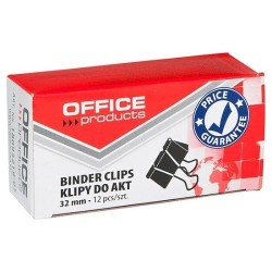 Klipy do dokumentów 32mm Office Products 12szt.