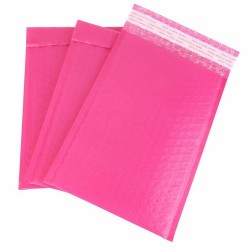 Koperty bąbelkowe metaliczne różowe CD 100 sztuk