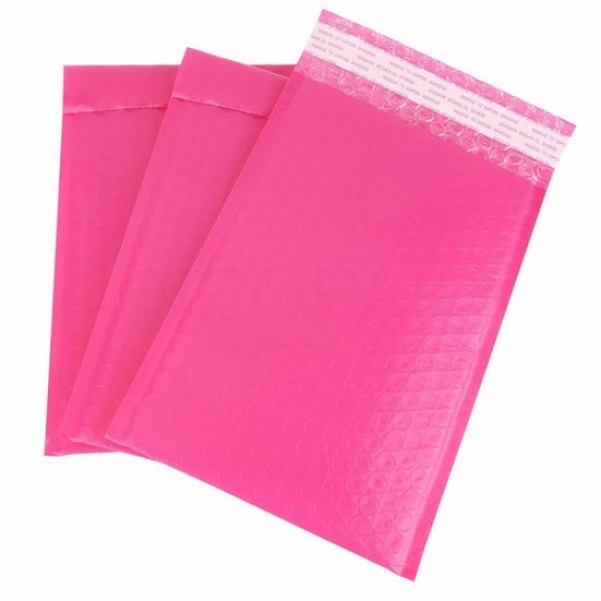 Koperty bąbelkowe metaliczne różowe K20 50 sztuk