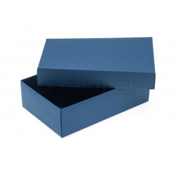 Pudełko ozdobne wieko + dno M Niebieskie
