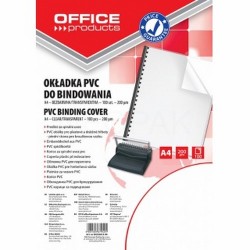 Okładki do bindowania Office Products PVC A4 100 szt