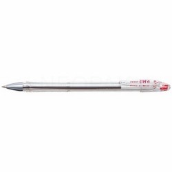 Długopis Penac CH6 0,7mm transparentny czerwony