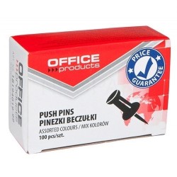 Pinezki Office Products mix kolorów 100szt