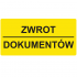 Etykiety ZWROT DOKUMENTÓW - 100szt